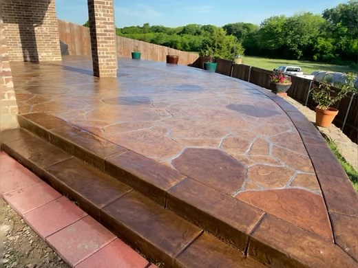 Stamped Concrete Patio Designs | Arizona Flagstone Inspiration