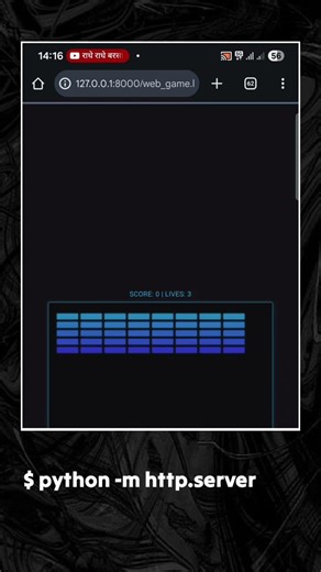 One-Line Python Code to Launch a Local Server 🤯🤯🤯 #python #termux