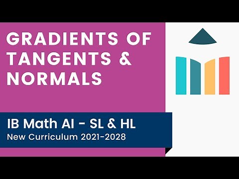 Gradients of Tangents & Normals [IB Math AI SL/HL]