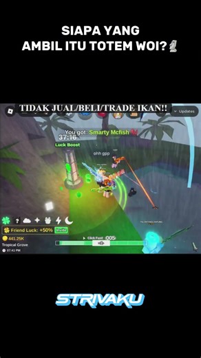 RUGI BANDAR! Totem Tiba-Tiba Lenyap, Kemana Perginya? 😭Bug Fish It?#Strivaku #shorts #Roblox #Fishit