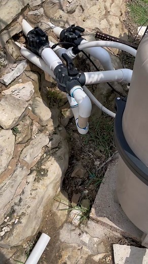 Repairing a leak on a 1-1/2” PVC pipe for a pool filtration system/pump. #plumbing #plumber #pool #repair #pvc #water #leak #fyp #trademan #handy #diy #howto #plumbinglife #skilledtrades