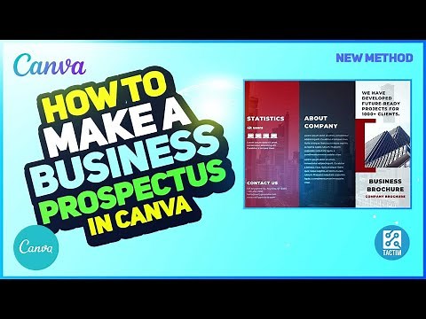 How to Make a Business Prospectus in Canva | Professional Design Tutorial 2025