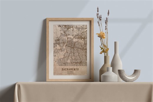 Wooden Sacramento Map, 3D Laser Engraved City Art, Custom Woodcut - Etsy Australia