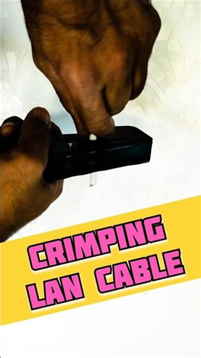 LAN Cable Crimping Mistakes | RJ45 Cable Not Working Fix #shorts