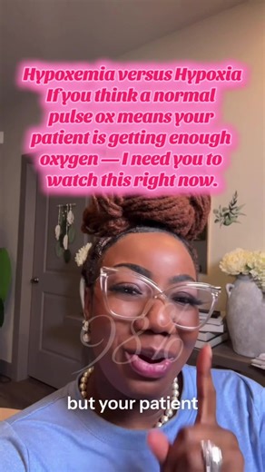 Your pulse ox says 98% — and your patient is STILL dying. Most nurses don't learn the difference between hypoxemia and hypoxia until something goes wrong at the bedside. This video teaches you the mechanism so you can think like a provider, not just read numbers. 💙 ✅ Save this for clinical rotations ✅ NCLEX-style critical thinking ✅ Think Like a Provider™ method ▸ # HASHTAGS #Hypoxemia #Hypoxia #NursingSchool #NCLEXPrep ##thinklikeaprovider