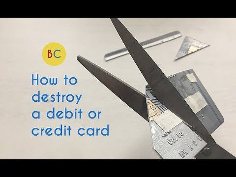 How to destroy old credit cards