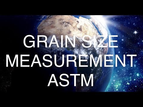 GRAIN SIZE MEASUREMENT(ASTM)