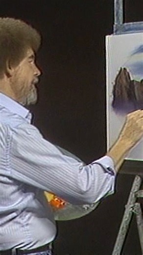 Bob Ross and a "big ol' kitty cat"🧡 | "The Joy of Painting" with Bob Ross
