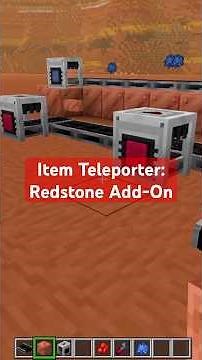 Item Teleporter from the Redstone Add-On