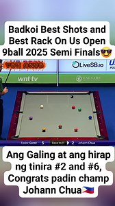 10K views · 31 reactions | Johann "Badkoi" Chua, Best Rack and Best Shots on US Open 9ball Semi Finals #billiards #billiardslife #billiardschallenge #jaybeesucal #BadKoi #JohannChua #efrenbatareyes | Voz Anjo | Facebook
