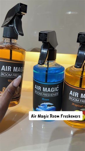 Room sprays are just as essential as diffusers and air fresheners. Sometimes you need something quick, effective, and long-lasting to instantly refresh a space, your room, car, office, or even your curtains and bedding. That’s where the Air Magic 500ml Room Spray comes in. A simple, affordable way to keep your space smelling clean, fresh, and inviting. Link in bio to shop 🥰 #roomspray #airmagic #parfumbypops #homefragrance #diffusers