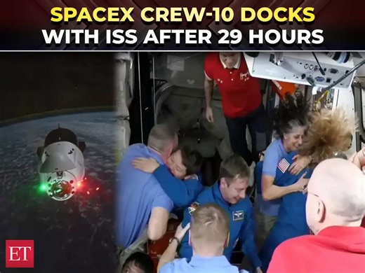 SpaceX Crew Dragon docks with International Space Station to replace 'Butch and Sunita'