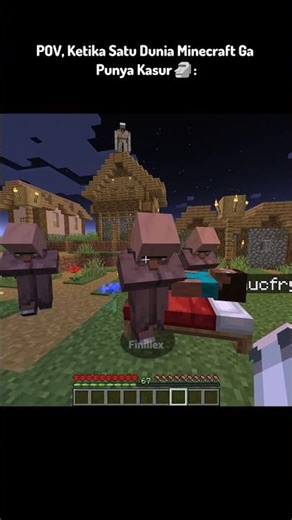 POV, ketika Satu Dunia Minecraft Ga Punya Kasur🗿