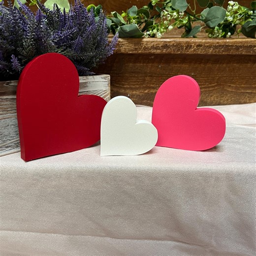 Heart Freestanding Decor | Heart Table Decor | - Etsy