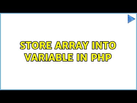 Store Array into variable in php