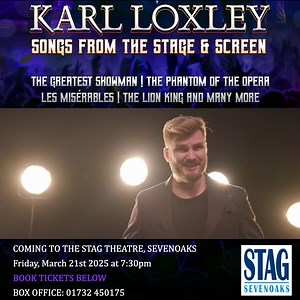 I'm coming to The Stag Theatre in Sevenoaks on Friday 21st March 2025! Book Tickets here: https://stagsevenoaks.co.uk/stag-theatre-sevenoaks/film/1822/karl-loxley-songs-from-the-stage-screen/ Box Office: 01732 450175 | Karl Loxley