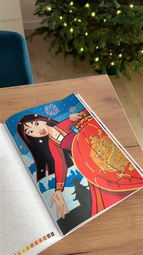 Repaint~Disney Mulan #disneycoloring #coloringbynumbers #art #acrylicpainting