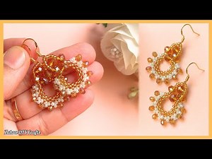 Beautiful Beaded Earrings | Easy Beading Tutorial | How to Make Beaded Earrings | DIY Beaded Jewelry