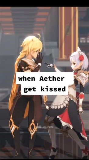Aether Kiss Scenes in Genshin Impact