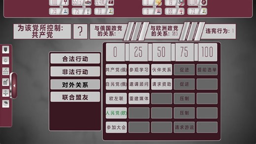 崩溃：政治模拟器（利用关系刷东西）（Collapse.A.Political.Simulator.v2.2.51）