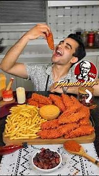 Make KFC Hot Cheetos Chicken Strips at Home! 🥵 #shorts