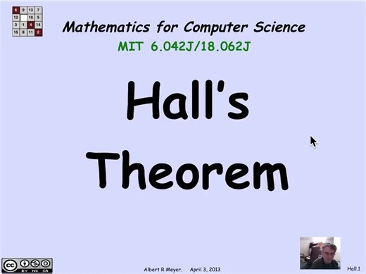 【图论】2.11.9matching & Hall's Theorem