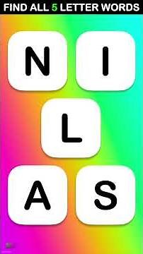 Scrambled Word Game Blitz #9 - Find all 5 Letter Words (3 Questions)