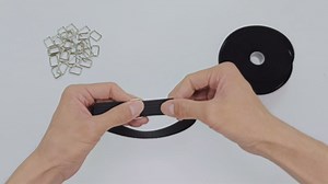 YMCRLUX 1"x32ft Hook and Loop Straps with 50 Metal Buckles, Adjustable Fastening Cable Straps, Cut-to-Length Cinch Strap, Reusable Nylon Securing Cord Ties for Organizer or Storage, 1 inch Wide, White