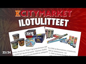 K-Citymarketin ilotulitteet 2023-2024