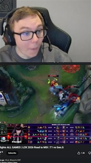 Baus REACTS To Faker Playing Sion… Baus Is Impressed #thebausffs #faker #t1 #leagueoflegends