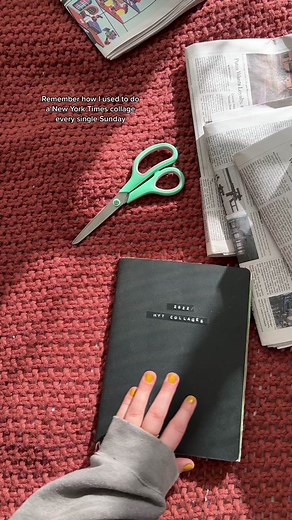 don’t ask me how far behind i am on this project 😅 but i’m bringing it back!!! #nytimes #radcollagesnyt #radcollageclub #nyt #newspapercollage #newspapercraft