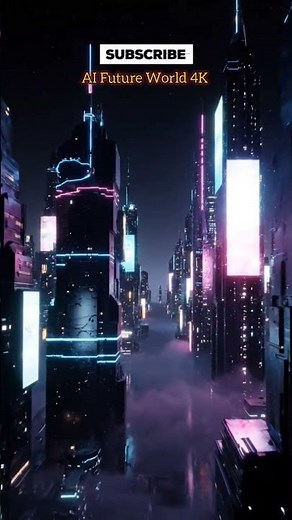 🔥 A Dark AI City Rising From The Fog – The Future Nobody Is Ready For | 👉 AI Future World 4K #ai