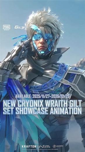 New Cryonix Wraith Set Coming Soon! The Cryonix Wraith Set features optical camo and combat forms. Matching upgradable firearm Absolute Zero - Vector! Tons more surprises await! Event Period: 2025/11/27–2025/12/25. At the same time, Watch 2025 PMGC and support your favourite team！ Download Now:https://pubgmobile.go.link/PUBGMGILTSETA410 #PUBGMGILTSETA410PV #PUBGMGILTSETA410 #PUBGMSETS410 #PUBGMOBILE #PUBGMSETS | PUBG MOBILE