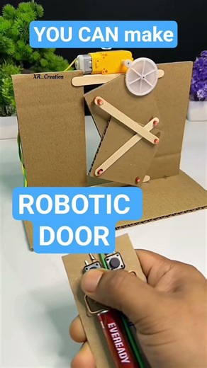 DIY Robotic Automatic Door | Build a Smart Auto Door at Home #robotics #mechanicalengineering