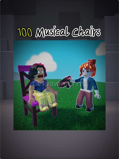 100 Musical Chairs Game with Roblox Bots