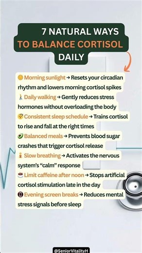 🌱🧠 7 Natural Ways to Balance Cortisol Daily