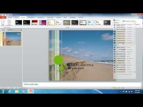 How to Insert the PowerPoint 2010 Background Image