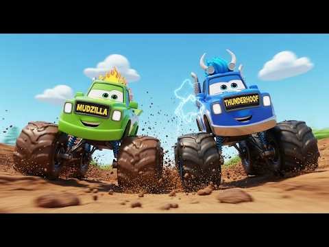 Big Wheels Kids Songs | Monster Trucks Nursery Rhymes Collection and many more fun songs!
