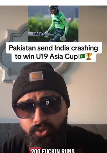 Pakistan send India crashing to win U19 Asia Cup🇵🇰🏆 #pakistan #india #u19asiacup #odicricket #sameerminhas