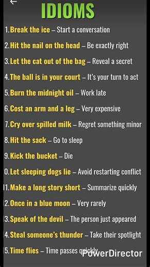 idioms