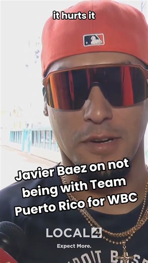 "It hurts. One of my dreams ... is to play in Puerto Rico for Team Puerto Rico with our families there." Detroit Tigers' Javier Baez talked about not being able to play for Team Puerto Rico in this year's World Baseball Classic. | WDIV Local 4 / ClickOnDetroit