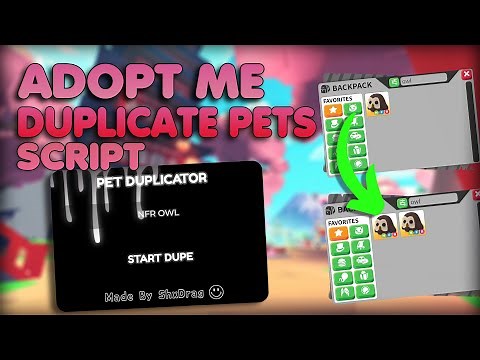 [NEW🙈] ADOPT ME 🔥 DUPE/DUPLICATE PETS SCRIPT V1.0 BETA! (PASTEBIN) MULTIPLY PETS!