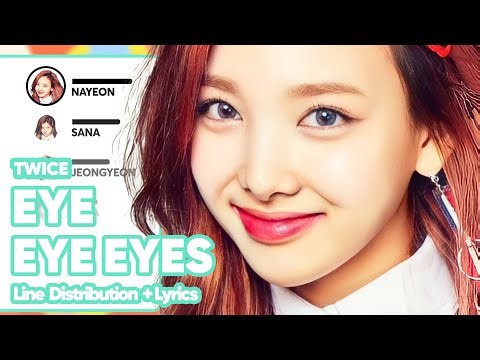 TWICE - Eye Eye Eyes (Line Distribution with Color-Coded Lyrics)