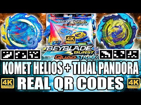 QR KOMET HELIOS H8 TIDAL PANDORA P8 ALL HELIOS QR CODES BEYBLADE BURST QUAD STRIKE