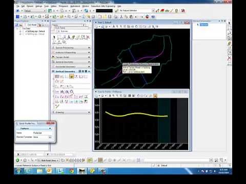 OpenRoads - Quick Profile From Surface