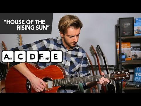House Of The Rising Sun Guitar Lesson // EASY Acoustic Guitar Songs