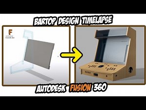 Creating a Bartop Arcade machine in Autodesk Fusion 360 (Time-Lapse, no speech)