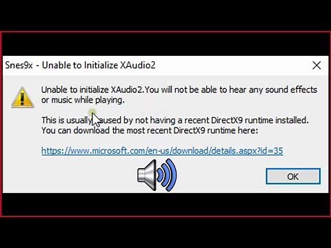 🚫 Unable to Initialize XAudio2 Snes9x | XAudio2 Snes9x SOLVED ERROR 🕹️