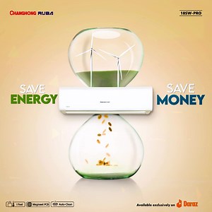 15 reactions · 3 comments | Changhong Ruba 18SW-PRO Air Conditioner saves upto 75% energy and an ideal choice for your space without compromising on quality with advanced technology complimented by its modern design. SHOP NOW: https://click.daraz.pk/e/_6JGPV #ChanghongRuba #HomeAppliances #AC #HealthyLiving #EfficientCooling #Inverter #LatestTechnology #EnergySaving | Changhong Ruba | Facebook