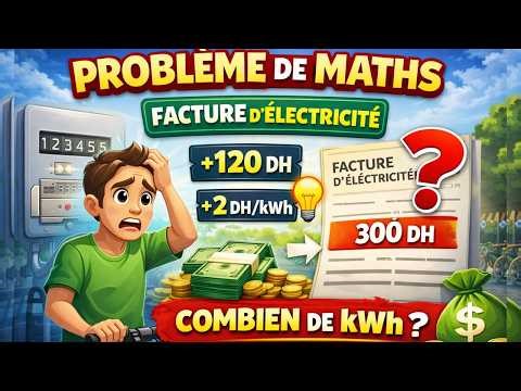 Facture d’Électricité ⚡ Problème d’Équation Corrigé (3APIC) Combien de kWh